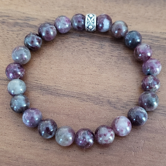 Hand Crafted Jewelry - Ruby Red Madagascar Eudialyte Beads Bracelet